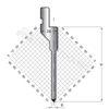 Straight Punch 90° Acute Punch Right-Angle Punch Straight sword right-angle bending standard upper punch